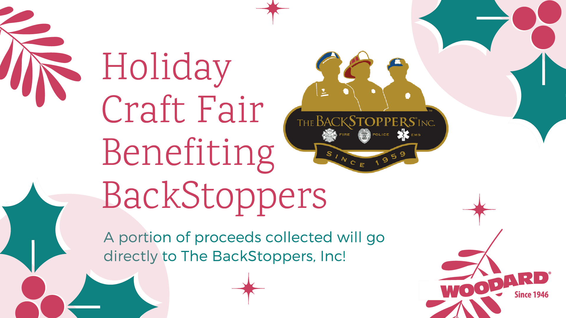 Holiday Craft Fair Benefiting BackStoppers | Woodard