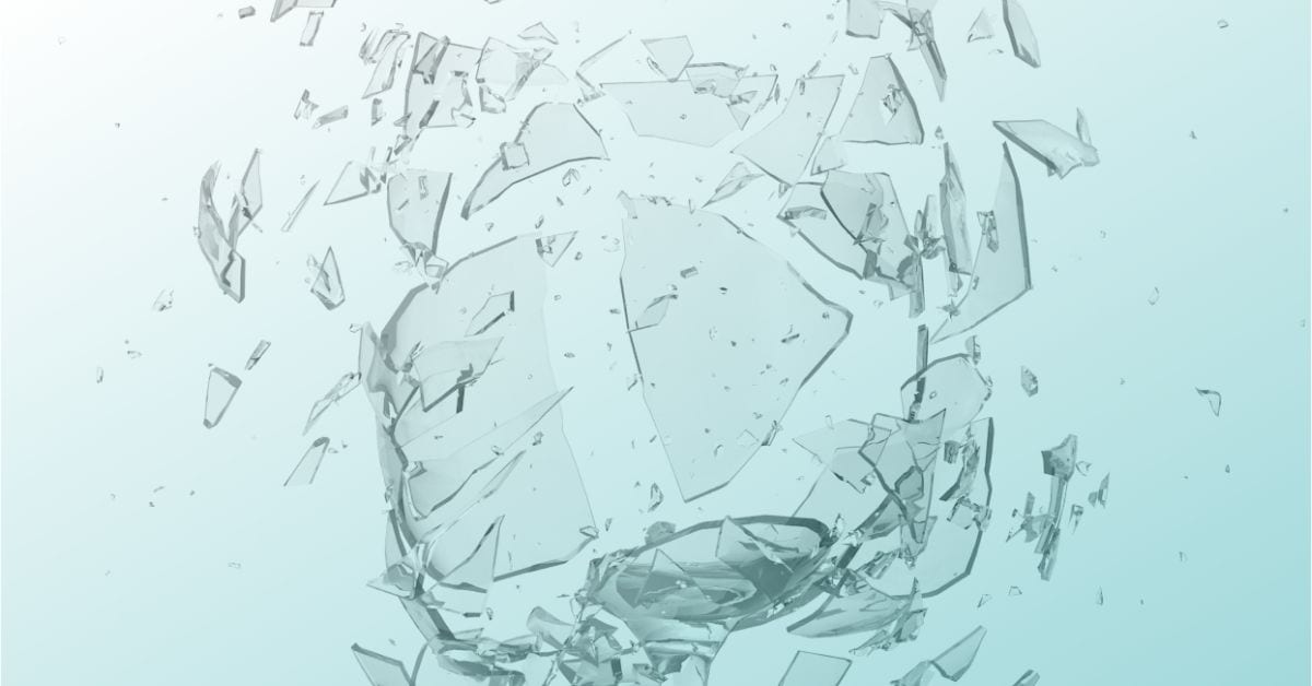 broken glass on floor drawing